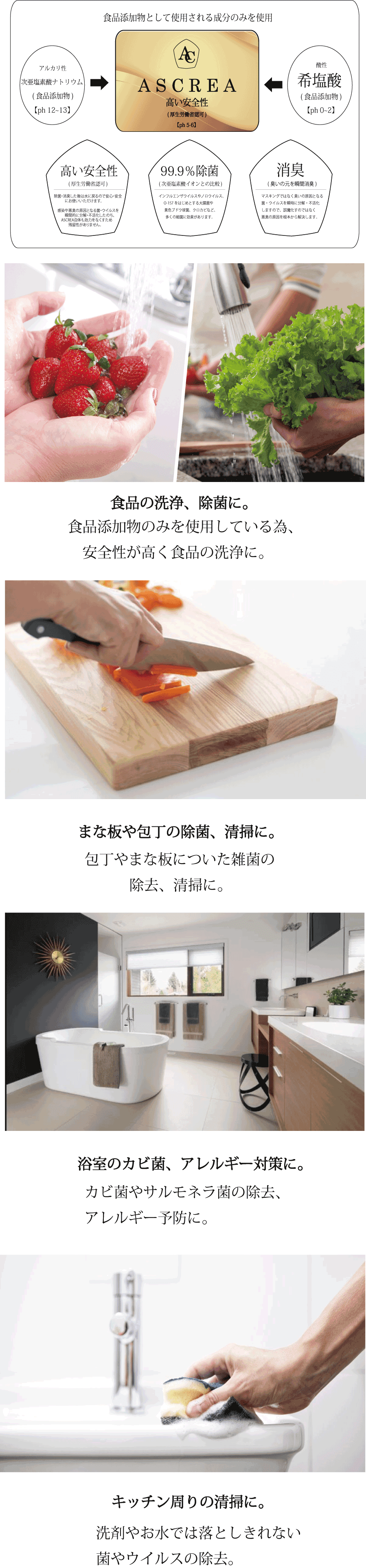 ASCREAの高い安全性